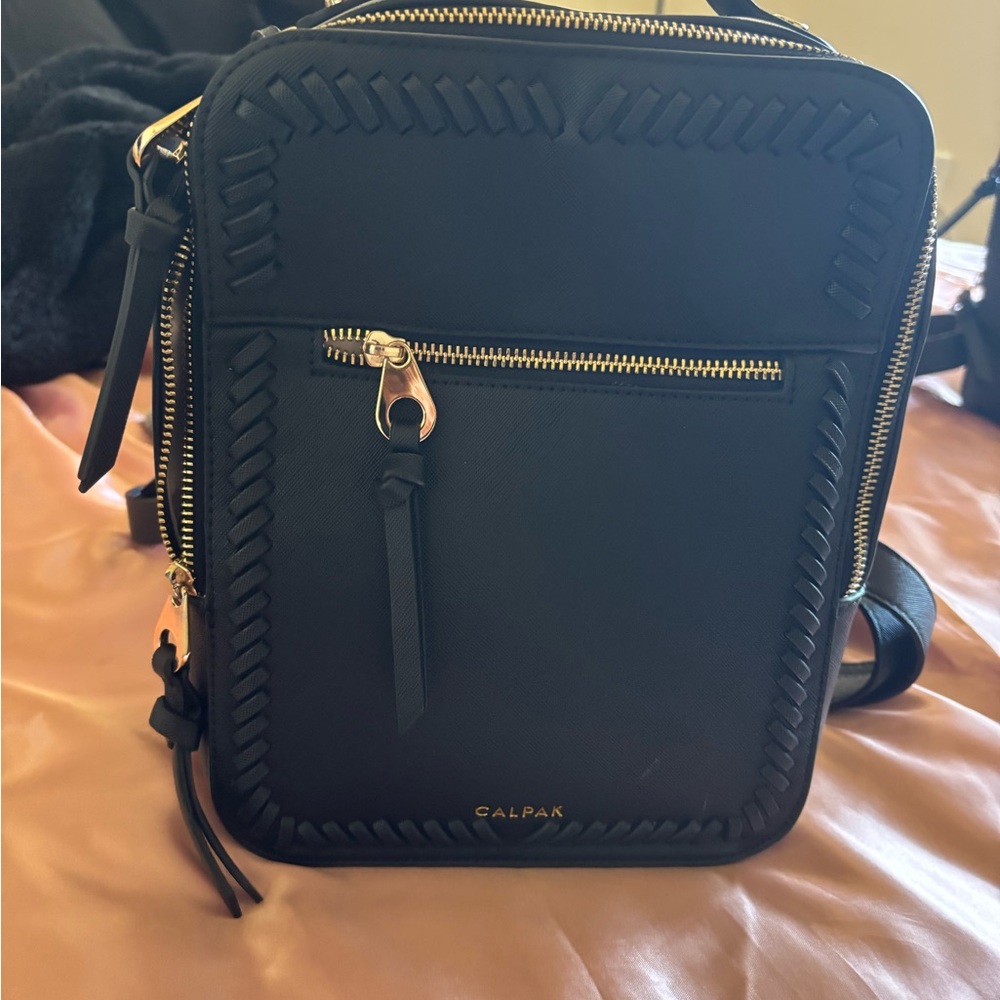 Calpak Black Backpack With Modern Minimalist Desi… - image 2